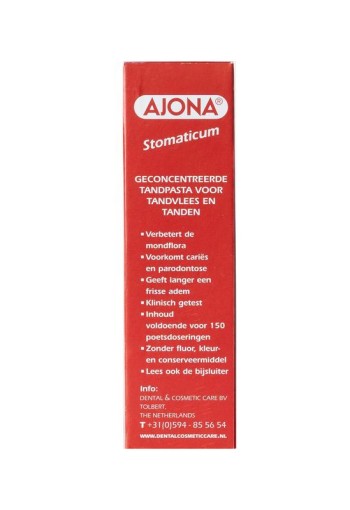 DCC Stomaticum tandpasta ajona (25 Milliliter)
