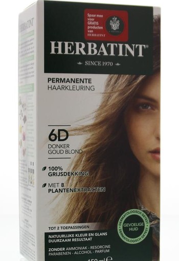 Herbatint 6D Dark gold blonde (150 Milliliter)