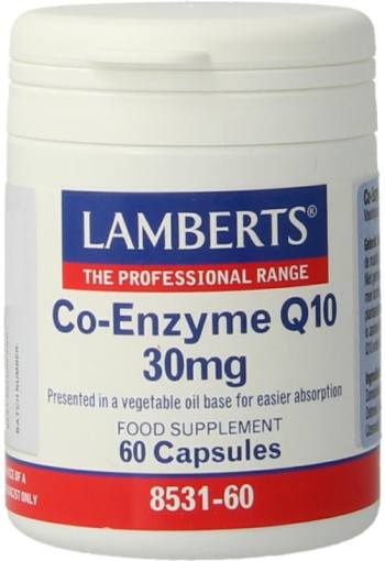 Lamberts Co enzym Q10 30mg (60 Vegetarische capsules)