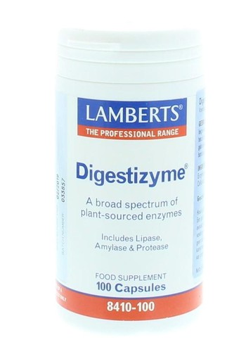 Lamberts Digestizyme spijsverteringsenzymen (100 Vegetarische capsules)