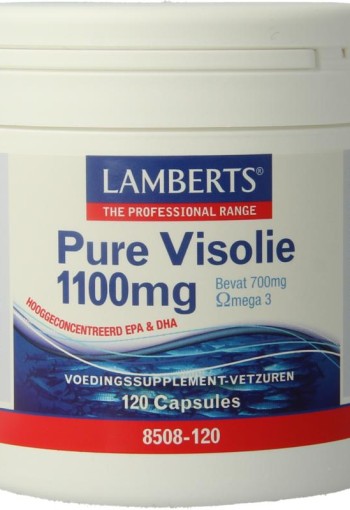 Lamberts Pure visolie 1100mg omega 3 (120 Capsules)