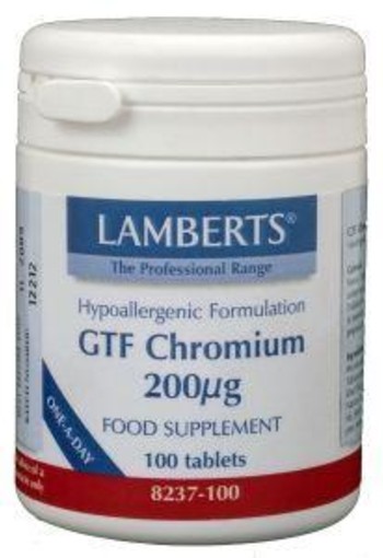 Lamberts GTF chroom 200mcg (100 Tabletten)