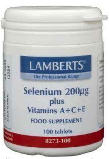 Lamberts Selenium 200 mcg met vitamine A C E (100 Tabletten)
