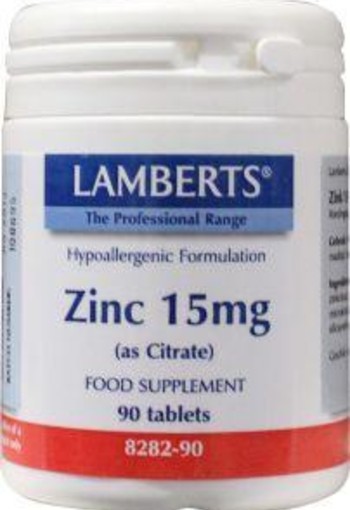 Lamberts Zink citraat 15 mg (90 Tabletten)