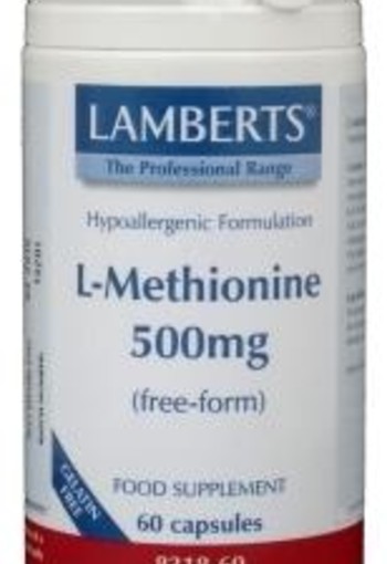 Lamberts L-Methionine 500mg (60 Vegetarische capsules)