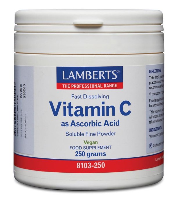Lamberts Vitamine C ascorbinezuur (250 Gram)