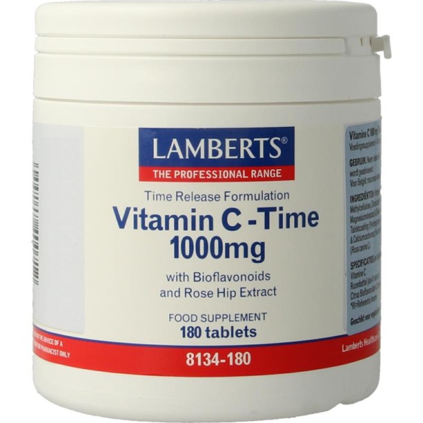 Lamberts Vitamine C 1000 Time release & bioflavonoiden (180 Tabletten)