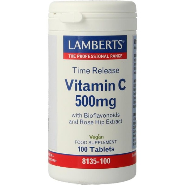 Lamberts Vitamine C 500 time released & bioflavonoiden (100 Tabletten)