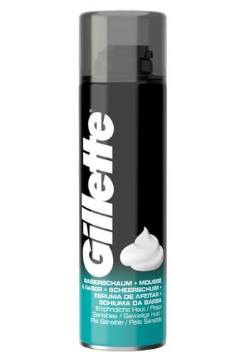 Gillette Basic schuim gevoelige huid (200 Milliliter)