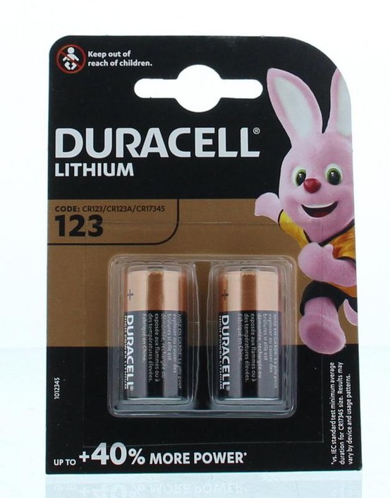 Duracell Batterij 123/2 (2 Stuks)