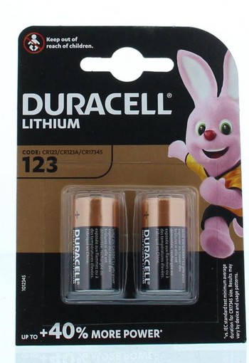 Duracell Batterij 123/2 (2 Stuks)
