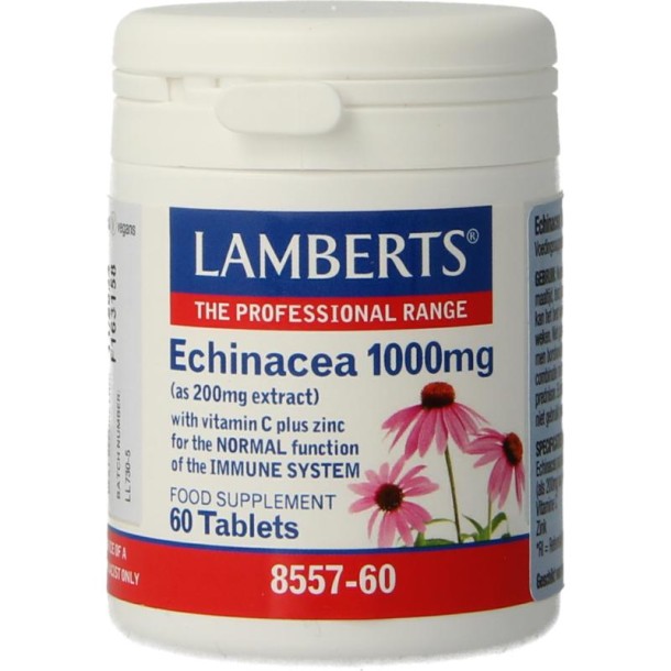 Lamberts Echinacea 1000mg met zink en vitamine C (60 Tabletten)