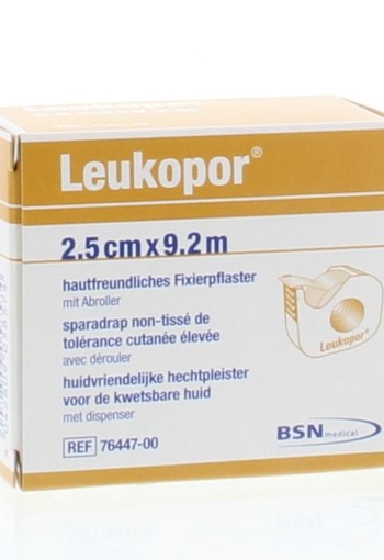Leukopor Hechtpleister non-woven 9.2m x 2.5cm (1 Stuks)