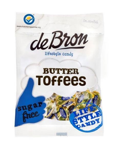 De Bron Buttertoffee suikervrij (70 Gram)