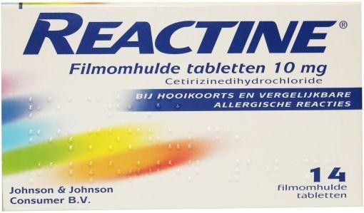 Reactine Anti histaminicum 10mg (14 Tabletten)