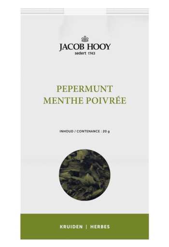 Jacob Hooy Pepermuntblad heel (20 Gram)