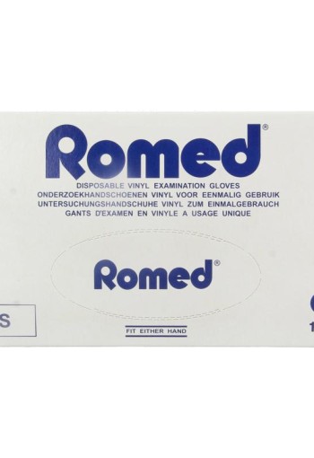 Romed Vinyl handschoen niet steriel gepoederd S (100 Stuks)