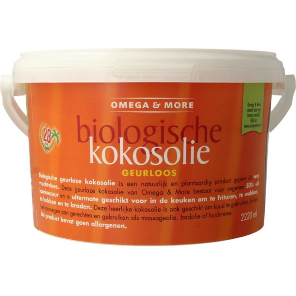 Omega & More Kokosolie geurloos bio (2220 Milliliter)