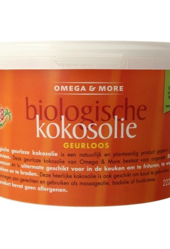 Omega & More Kokosolie geurloos bio (2220 Milliliter)