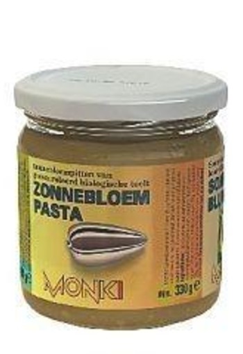 Monki Zonnebloempasta met zout eko bio (330 Gram)