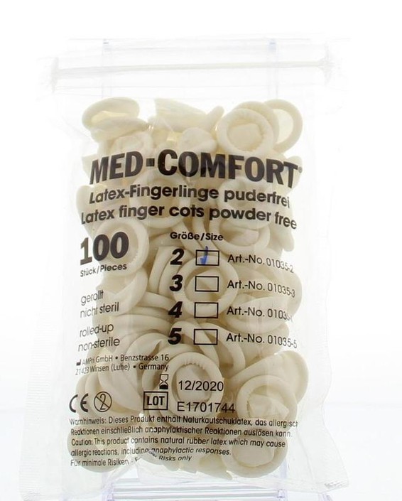 Med Comfort Vingercondooms latex S 2 (100 Stuks)