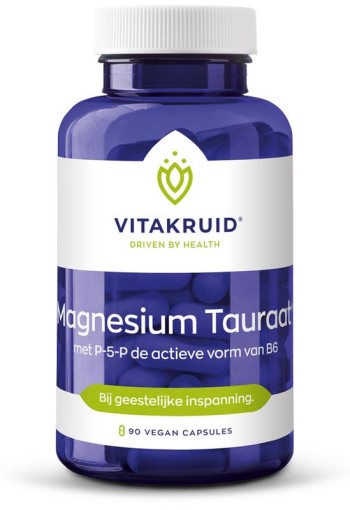 Vitakruid Magnesium tauraat met P-5-P (90 Vegetarische capsules)
