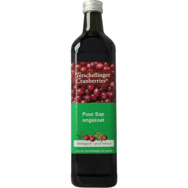 Terschellinger Cranberrysap ongezoet bio (750 Milliliter)