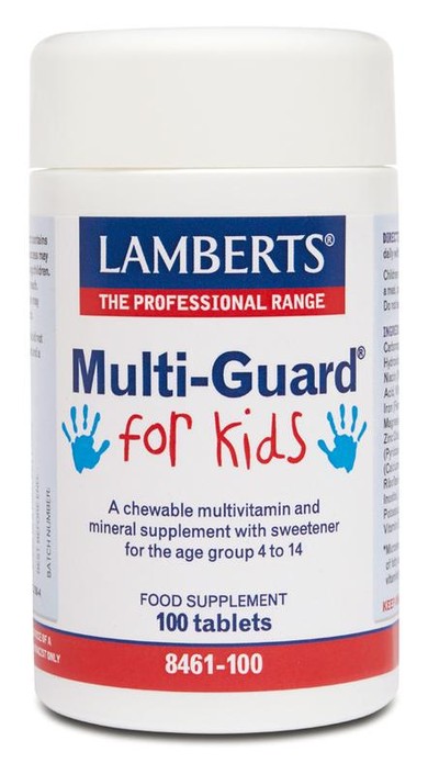 Lamberts Multi-guard for kids (playfair) (100 Kauwtabletten)