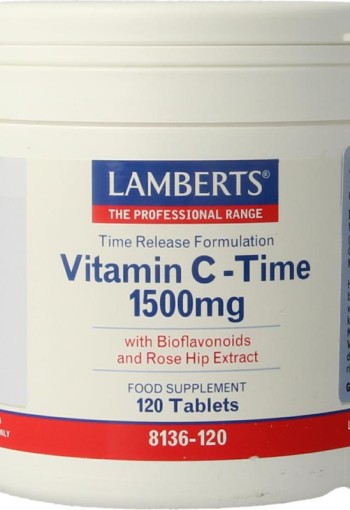 Lamberts Vitamine C 1500 Time release & bioflavonoiden (120 Tabletten)