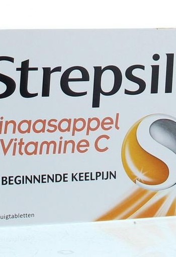 Strepsils Sinaasappel / Vitamine C (36 Zuigtabletten)