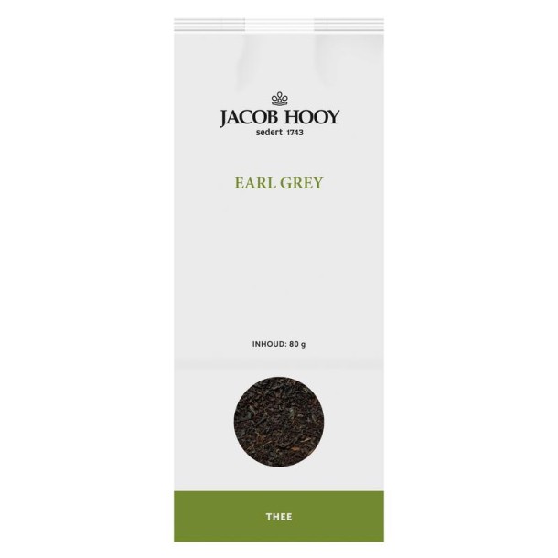 Jacob Hooy Earl grey thee (80 Gram)