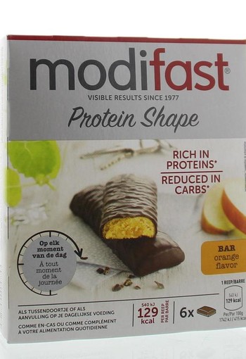 Modifast Control reep pure chocolade/sinaasappel 6x31 gram (1 Stuks)