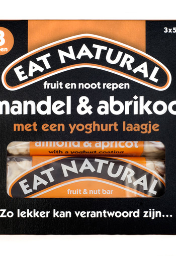 Eat Natural Almond apricot yoghurt 3 x 50 gram (150 Gram)