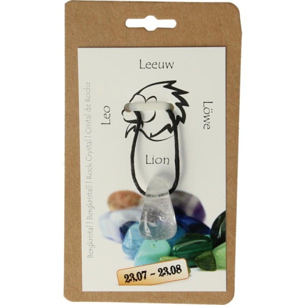 Steengoed Sterrenbeeldsteen hanger leeuw (1 Stuks)