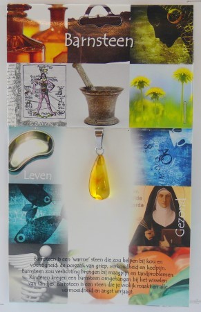 Steengoed Hanger gezondheidssteen barnsteen (1 Stuks)