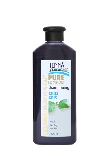Henna Cure & Care Shampoo grijs (400 Milliliter)