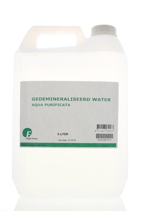 Orphi Gedemineraliseerd water (5 Liter)