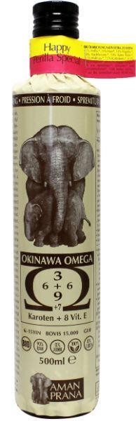 Amanprana Happy perilla special okinawa olie bio (500 Milliliter)