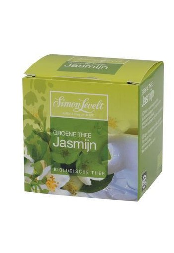 Simon Levelt Groene thee/jasmijn envelop bio (10 Zakjes)