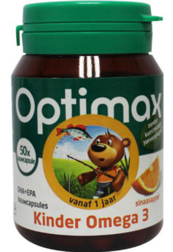 Optimax Kinder Omega 3 Sinaasappel (50kca)