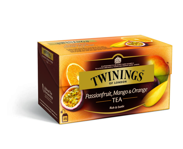 Twinings Passievrucht mango & orange aroma (25 Zakjes)