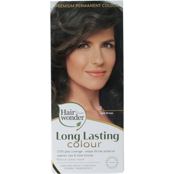 Henna Plus Long lasting colour 5 light brown (100 Milliliter)