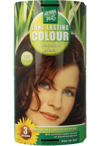 Henna Plus Long lasting colour 5.35 chocolate brown (100 Milliliter)