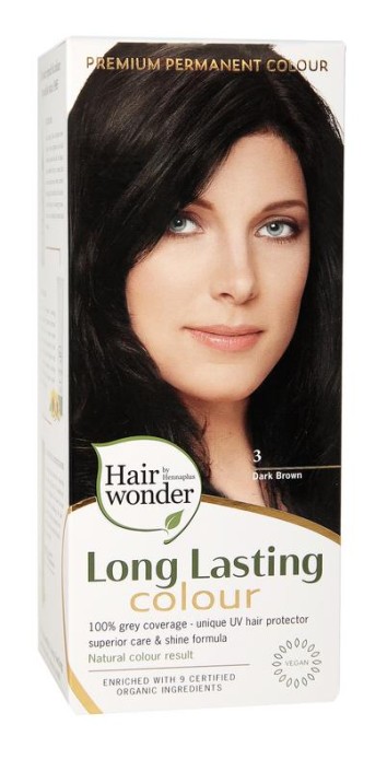 Hairwonder Long lasting colour 3 dark brown (100 Milliliter)