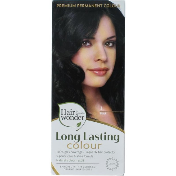 Hairwonder Long lasting colour 1 black (100 Milliliter)