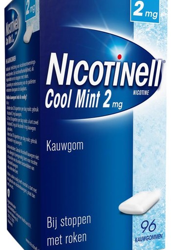 Nicotinell Kauwgom cool mint 2 mg (96 Stuks)