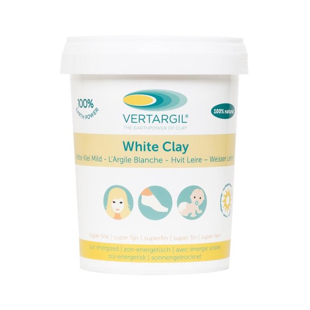 Vertargil Witte leem/klei uitwendig (250 Gram)