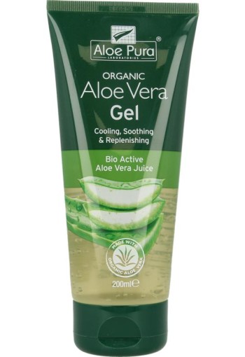 Optima Aloe pura aloe vera gel organic original (200 Milliliter)