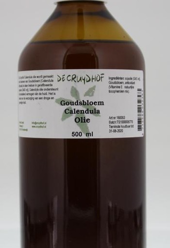 Cruydhof Calendula/ goudsbloem olie (500 Milliliter)