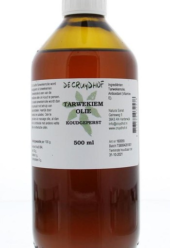 Cruydhof Tarwekiemolie koudgeperst (500 Milliliter)